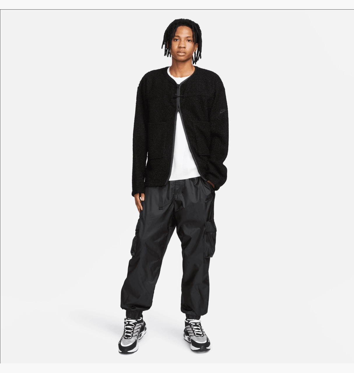 Кофта чоловіча Nike Nsw Tech Pack Sherpa Black FB7410-010