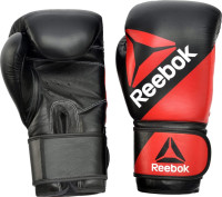 Рукавиці боксерські Reebok Combat Leather Boxing Gloves чорний, червоний 10 унцій (RSCB-10110RD-10) RSCB-10110RD-10