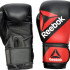 Рукавиці боксерські Reebok Combat Leather Boxing Gloves чорний, червоний 10 унцій (RSCB-10110RD-10) RSCB-10110RD-10