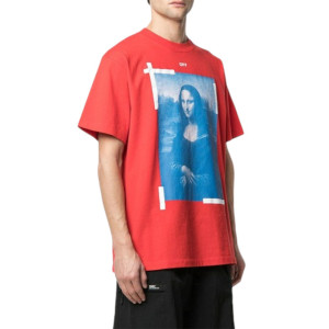 Футболка OFF-WHITE MONA LISA OVERSIZED T-SHIRT RED OMAA038R21JER0012501