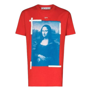 Футболка OFF-WHITE MONA LISA OVERSIZED T-SHIRT RED OMAA038R21JER0012501
