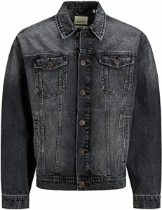 Куртка джинсова JJIJEAN JJJACKET DROP SHOULDER NA 256 12194573-Black Denim Jack&Jones XXL Чорний 12194573-Black Denim
