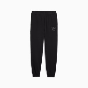 Штани спортивні підліткові ESS SCRIPT Sweatpants 68580701 Puma 128 Чорний 68580701