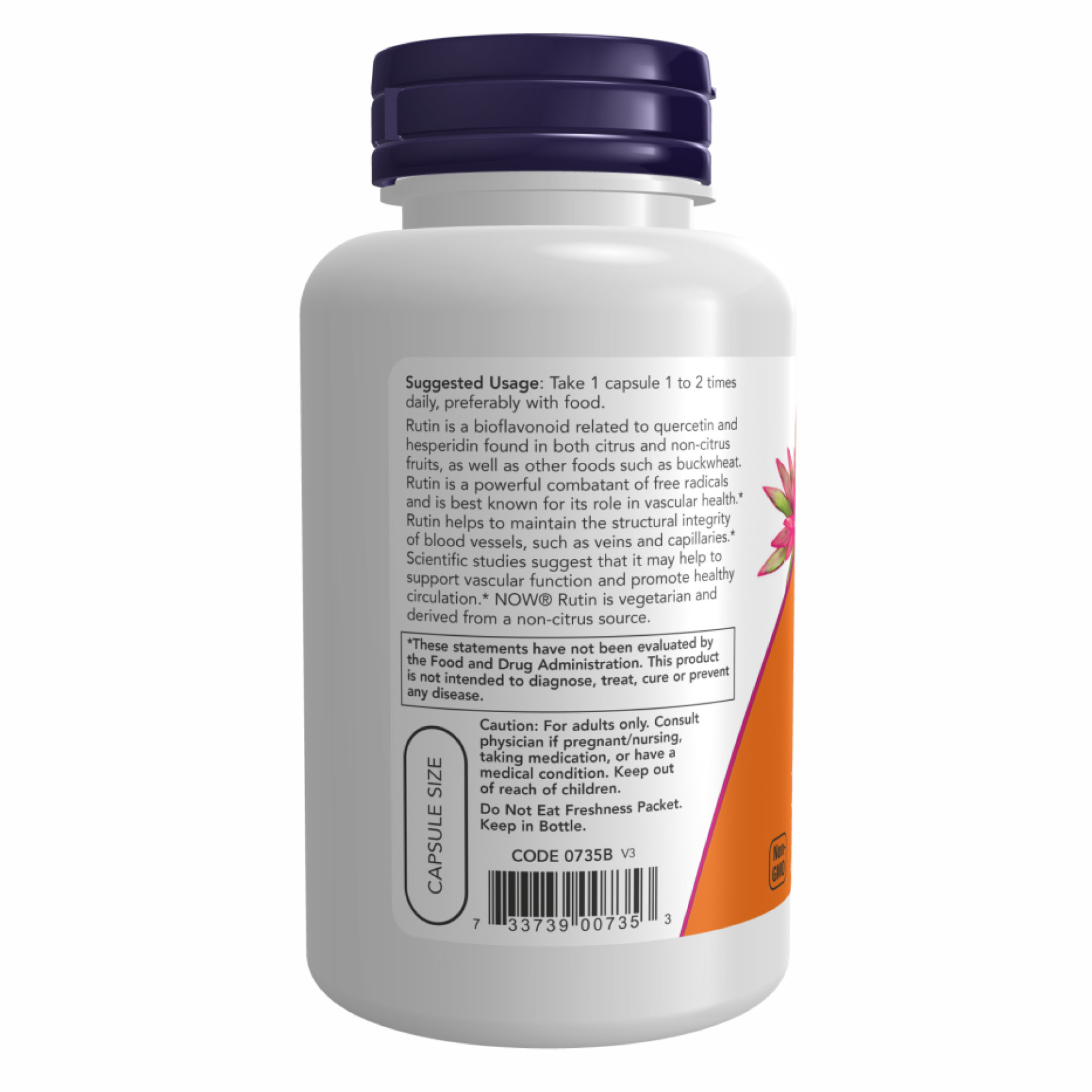 Капсули Rutin 450 mg - 100 vcaps 100-97-2855344-20
