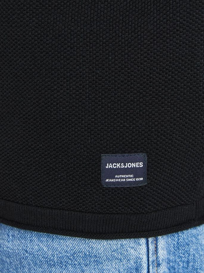 Пуловер JJEHILL KNIT CARDIGAN NOOS 12190154-Black Jack&Jones S Чорний 12190154-Black