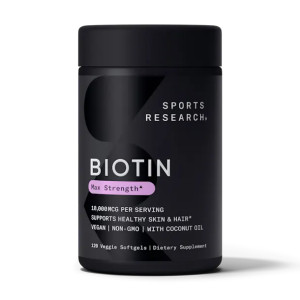 Софт гелеві капсули Sport Research Biotin 10,000mcg - 120 veg softgels 2023-10-3447