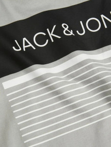 Футболка JJTRAVIS TEE SS CREW NECK 12221009-Wrought Iron Jack&Jones L Сірий 12221009-WROUGHT IRON