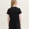 Футболка T-shirt with a print 1041569ХХ14482 Tom Tailor L Чорний 1041569ХХ14482