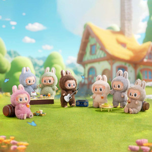 Фігурка Лабубу Pop Mart Labubu The Monsters Exciting Macaron Vinyl Plush Pendant Single Blind Box LABUBU-MACARON