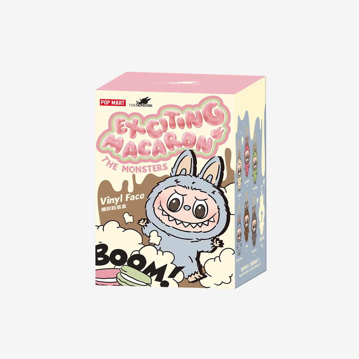 Фігурка Лабубу Pop Mart Labubu The Monsters Exciting Macaron Vinyl Plush Pendant Single Blind Box LABUBU-MACARON