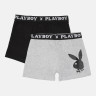 Труси-боксери Набір з 2 Playboy ANNYA PLAYBOY BOXERSHORT чорний, сірий Чол L ANNYA-24