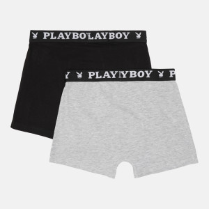 Труси-боксери Набір з 2 Playboy ANNYA PLAYBOY BOXERSHORT чорний, сірий Чол L ANNYA-24