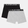 Труси-боксери Набір з 2 Playboy ANNYA PLAYBOY BOXERSHORT чорний, сірий Чол L ANNYA-24