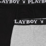 Труси-боксери Набір з 2 Playboy ANNYA PLAYBOY BOXERSHORT чорний, сірий Чол L ANNYA-24