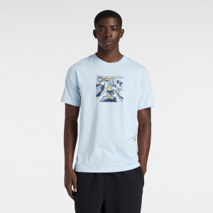 Футболка Break MT61L3FMAA1 New Balance S Блакитний MT61L3FMAA1