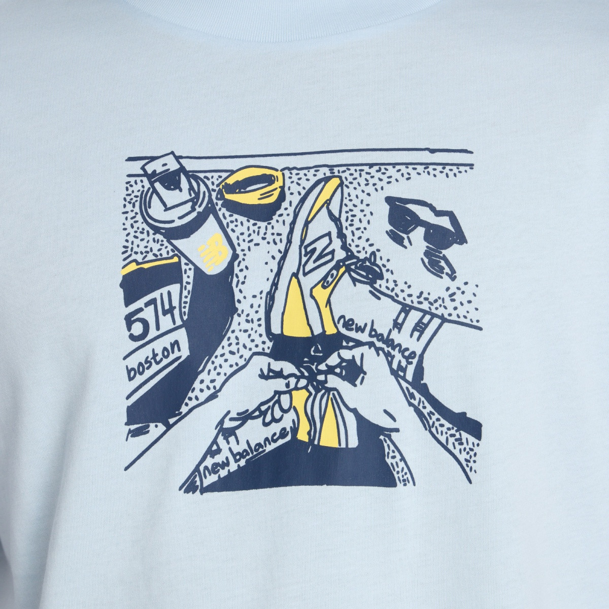 Футболка Break MT61L3FMAA1 New Balance S Блакитний MT61L3FMAA1