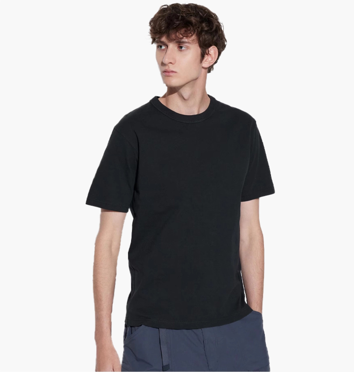 Футболка чоловіча Uniqlo Crew Neck T-Shirt Black 422992-09 L 422992-09