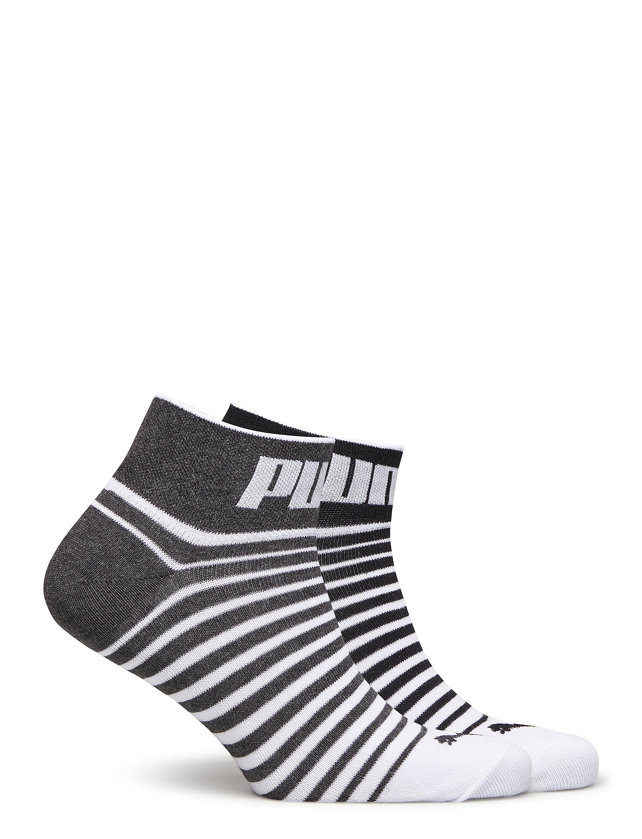 Шкарпетки Puma UNISEX QUARTER 2P чорний, сірий, білий Уні 35-38 101002001-022