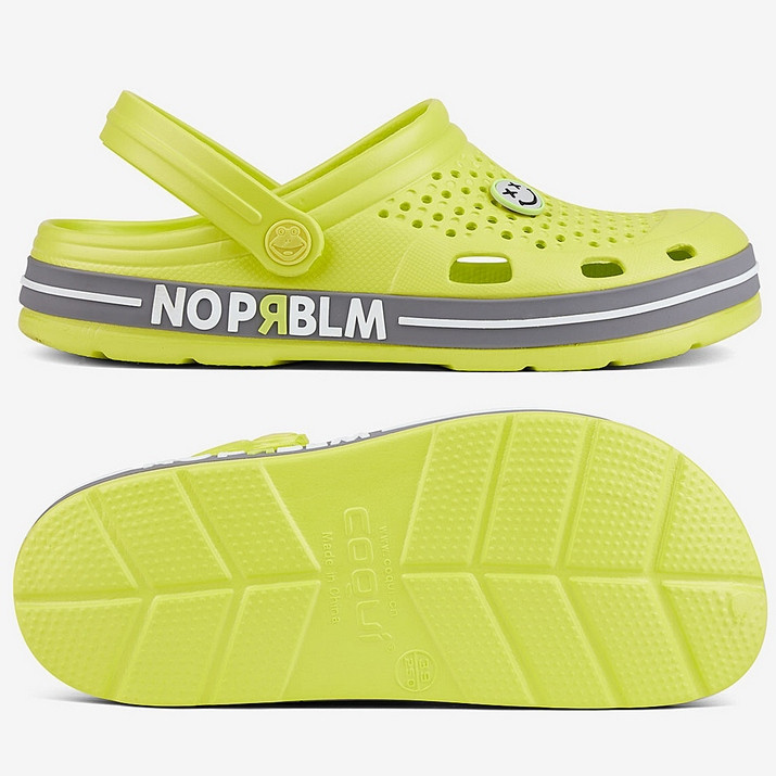 Сабо COQUI 6413 Citrus/Mid. grey PRBLM + amulet 6413-404-1348