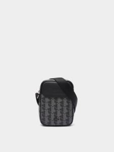 Сумка чоловіча Lacoste Coated Canvas Small Flat Crossbody Bag Black NH4410LXH45 MISC NH4410LXH45