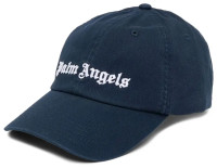 Бейсболка Palm Angels Classic Logo Cap Navy Blue/White PMLB003C99FAB0014601
