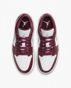 Кросівки Jordan 1 Low White Bordeaux 553558-615