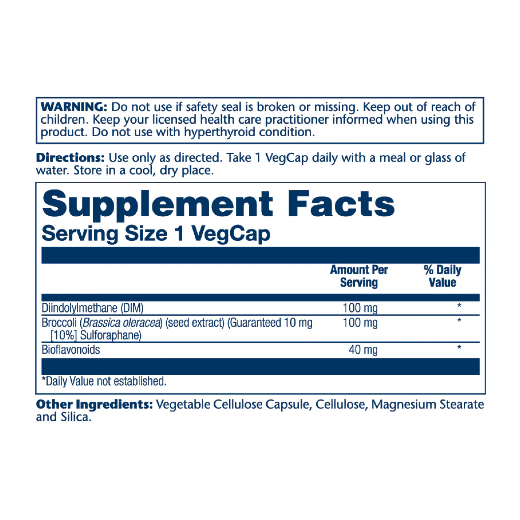 Капсули Solaray DIM Supreme 100mg - 60 vcaps 2023-10-2415