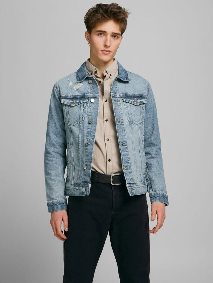 Куртка джинсова JJIJEAN JJJACKET NA 041 12183302 Blue Denim Jack&Jones M Блакитний 12183302BlueDenim
