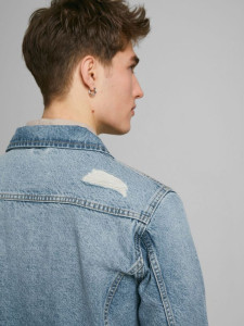 Куртка джинсова JJIJEAN JJJACKET NA 041 12183302 Blue Denim Jack&Jones M Блакитний 12183302BLUEDENIM