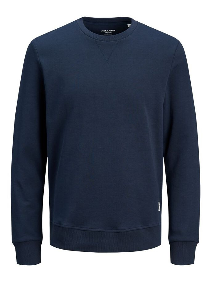 Толстовка JJEBASIC SWEAT CREW NECK NOOS 12181903-Navy Blazer-Fit:REG Jack&Jones S Темно-синій 12181903-NAVY BLAZER-FIT:
