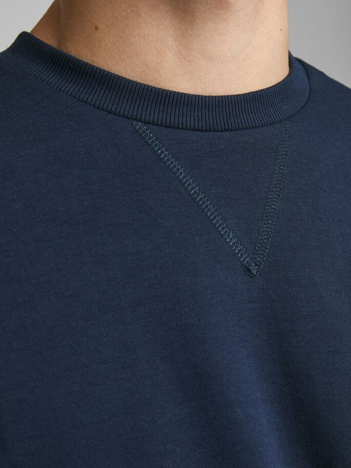 Толстовка JJEBASIC SWEAT CREW NECK NOOS 12181903-Navy Blazer-Fit:REG Jack&Jones S Темно-синій 12181903-NAVY BLAZER-FIT: