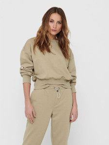 Кофта ONLGIA L/S SWEAT SWT 15229725 Silver Mink ONLY L Пісочний 15229725SILVERMINK