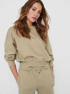 Кофта ONLGIA L/S SWEAT SWT 15229725 Silver Mink ONLY L Пісочний 15229725SILVERMINK