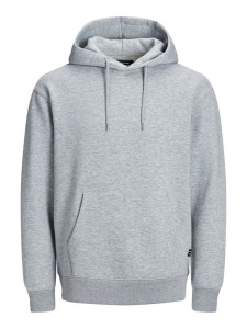Толстовка JJESOFT SWEAT HOOD NOOS 12161145 Light Grey Melange Jack&Jones L Сірий 12161145LIGHTGREYMELA