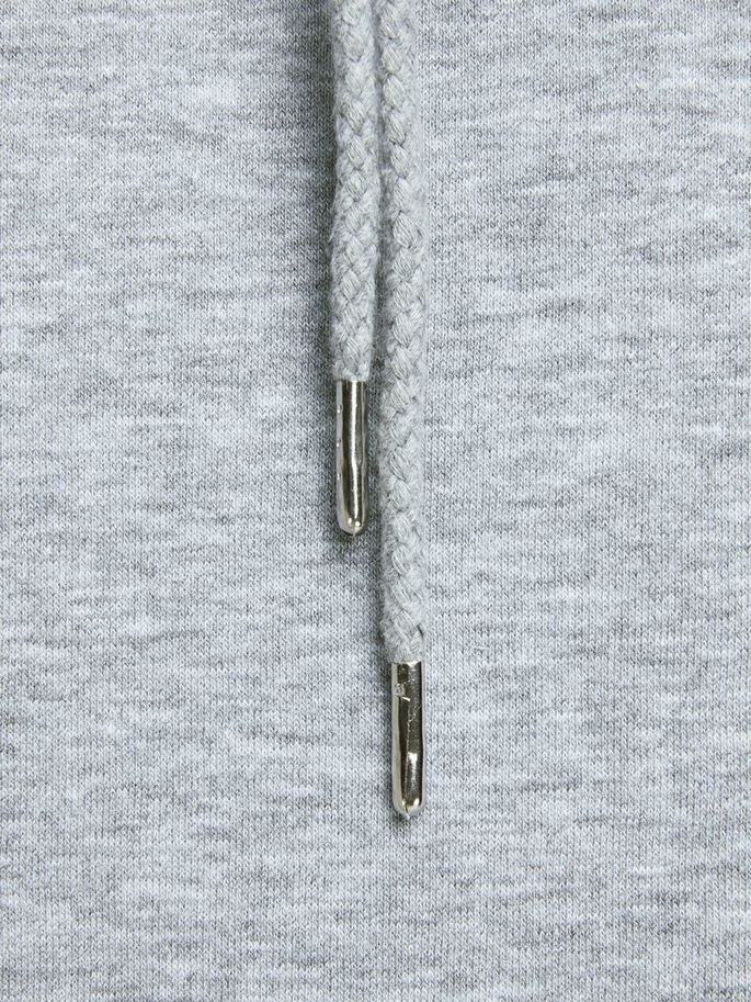 Толстовка JJESOFT SWEAT HOOD NOOS 12161145 Light Grey Melange Jack&Jones L Сірий 12161145LightGreyMela
