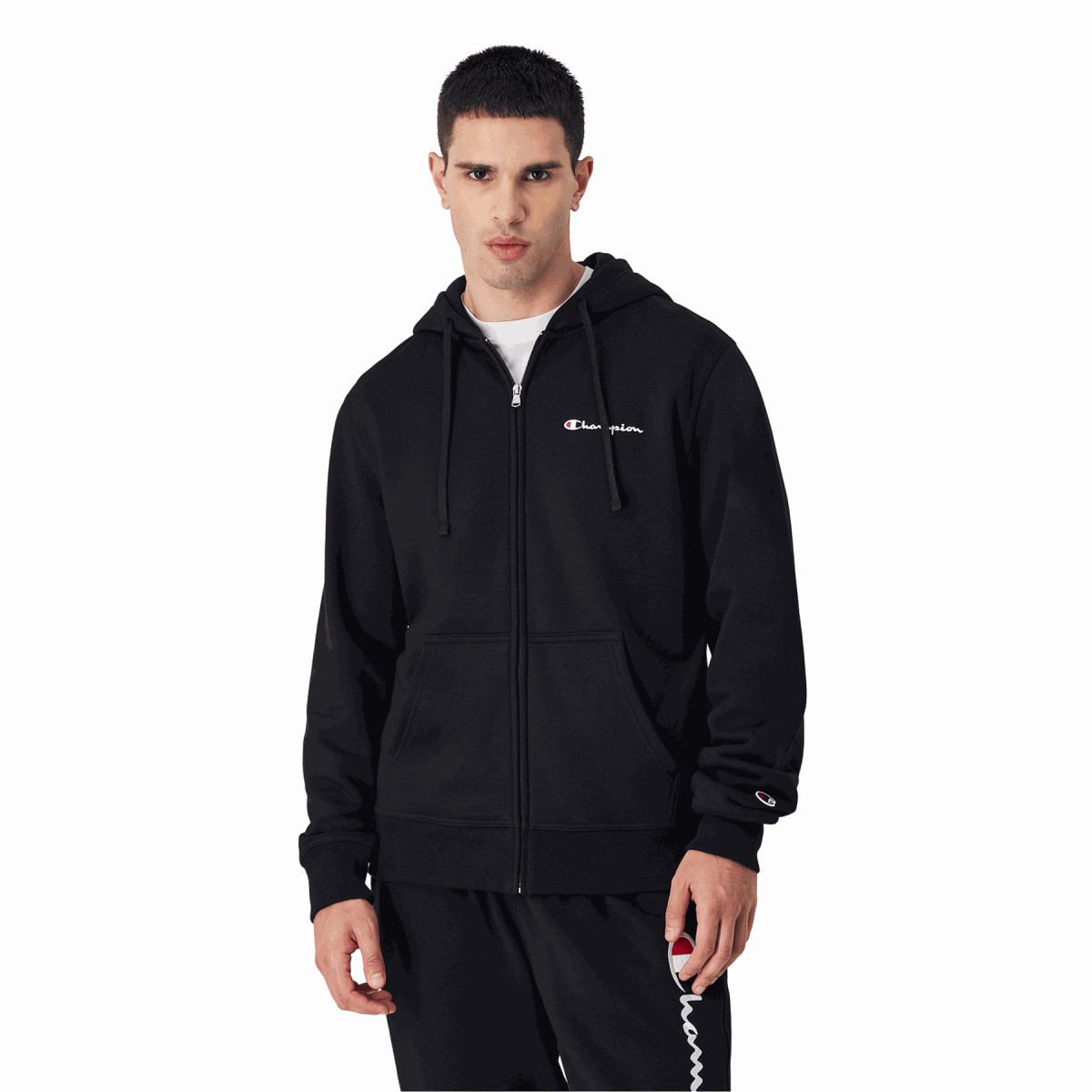 Толстовка FULL ZIP HOODIE SWEATSHIRT 220260-KK001 Champion L Чорний 220260-KK001