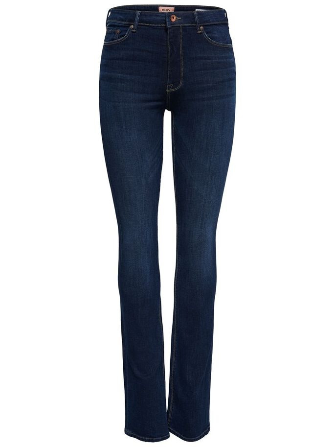 Джинси ONLPAOLA LIFE HW FLARE BB AZGZ878 NOOS 15170664-Dark Blue Denim ONLY L/32 Темно-синій 15170664-Dark Blue Denim