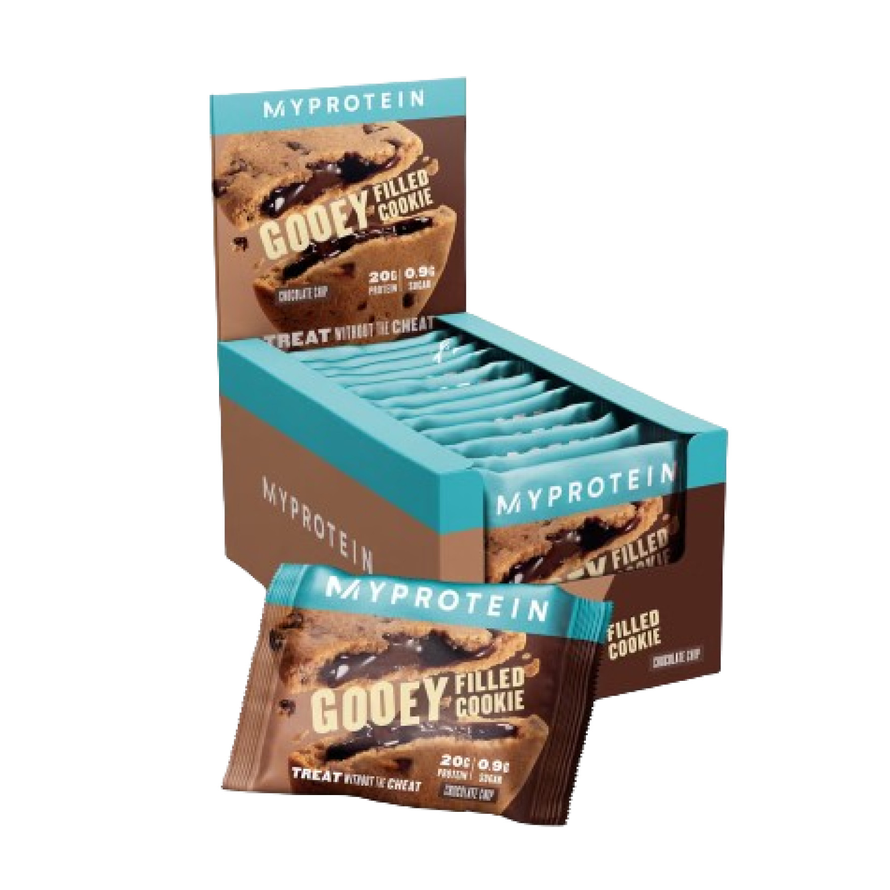 Печиво Myprotein Protein Filled Cookie - 12x75g Chocolate Chip 2023-10-3731