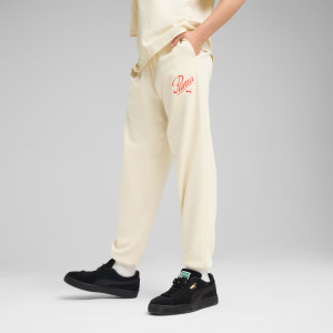 Штани спортивні підліткові ESS SCRIPT Sweatpants 68580787 Puma 128 Кремовий 68580787