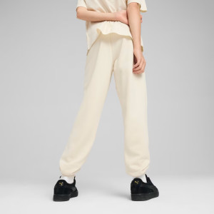Штани спортивні підліткові ESS SCRIPT Sweatpants 68580787 Puma 128 Кремовий 68580787