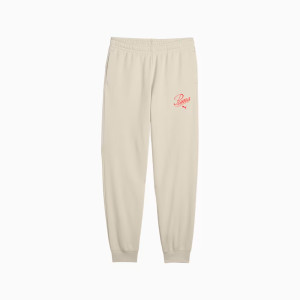 Штани спортивні підліткові ESS SCRIPT Sweatpants 68580787 Puma 128 Кремовий 68580787