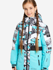 Куртка гірськолижна для дівчаток 117892GSD-A2 Glissade 146-152 (152) Бірюзовий 117892GSD-A2
