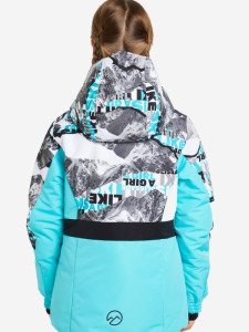 Куртка гірськолижна для дівчаток 117892GSD-A2 Glissade 146-152 (152) Бірюзовий 117892GSD-A2