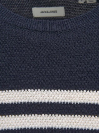 Пуловер JJSCHMIDT KNIT CREW NECK 12201515-Navy Blazer Jack&Jones L Темно-синій 12201515-Navy Blazer