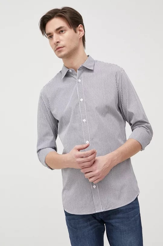 Сорочка JJJOE SHIRT LS STRIPE 12199964-Navy Blazer-Stripes:/SLIM Jack&Jones L Синій 12199964-Navy Blazer-Stri