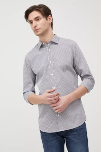 Сорочка JJJOE SHIRT LS STRIPE 12199964-Navy Blazer-Stripes:/SLIM Jack&Jones L Синій 12199964-NAVY BLAZER-STRI