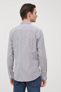 Сорочка JJJOE SHIRT LS STRIPE 12199964-Navy Blazer-Stripes:/SLIM Jack&Jones L Синій 12199964-NAVY BLAZER-STRI