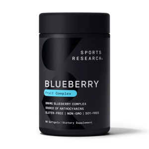 Софт гелеві капсули Sport Research Blueberry Concentrate 800mg - 60 softgels 2023-10-3445