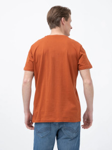 Футболка t-shirt with print 1021229-15095 Tom Tailor L Помаранчевий 1021229-15095