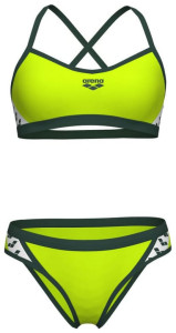 Купальник роздільний для жінок Arena ICONS BIKINI CROSS BACK SOLID салатовий Жін 36 005037-660